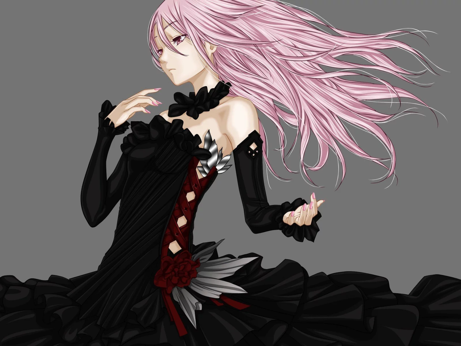 Guilty crown, Инори, Inori, корона вины, платье