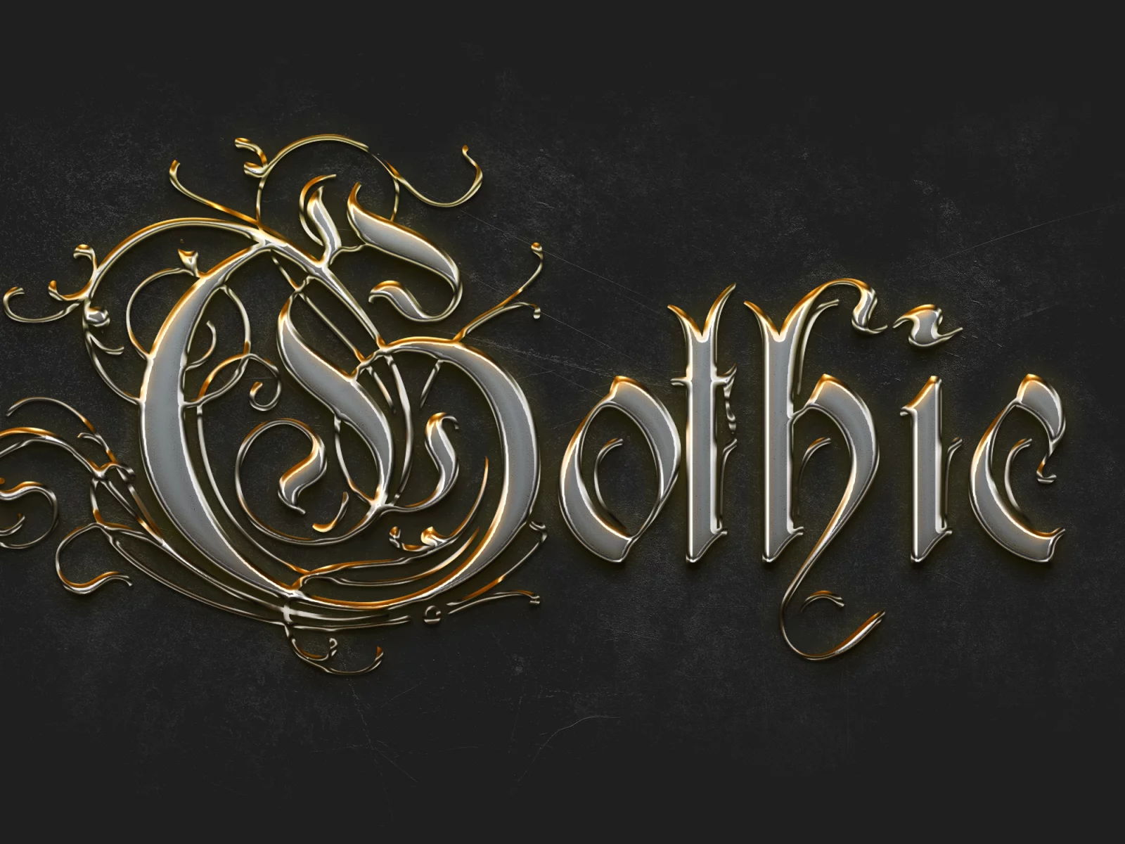 готика, золото, gothic
