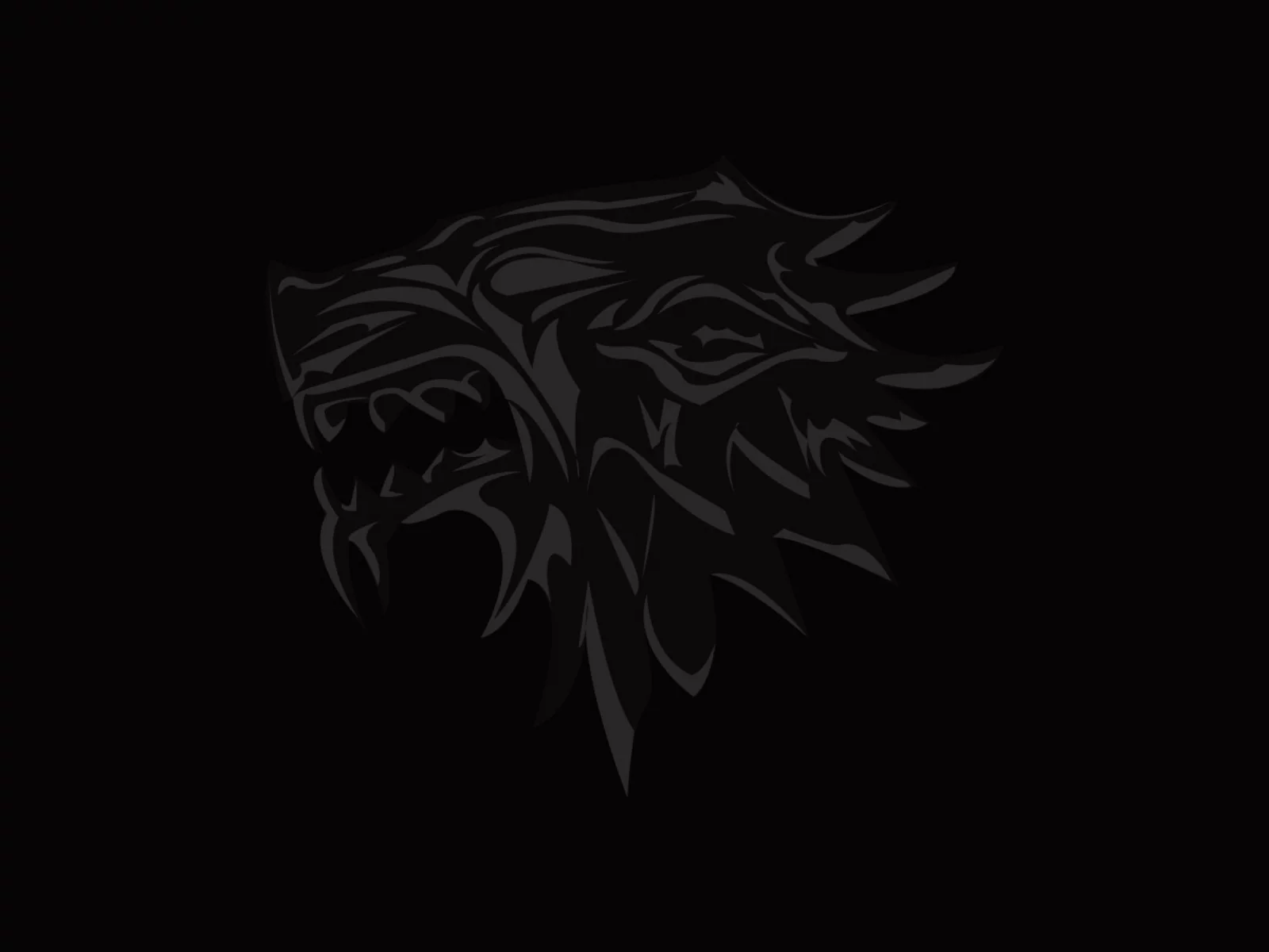game of thrones, волк, логотип, герб, house of stark