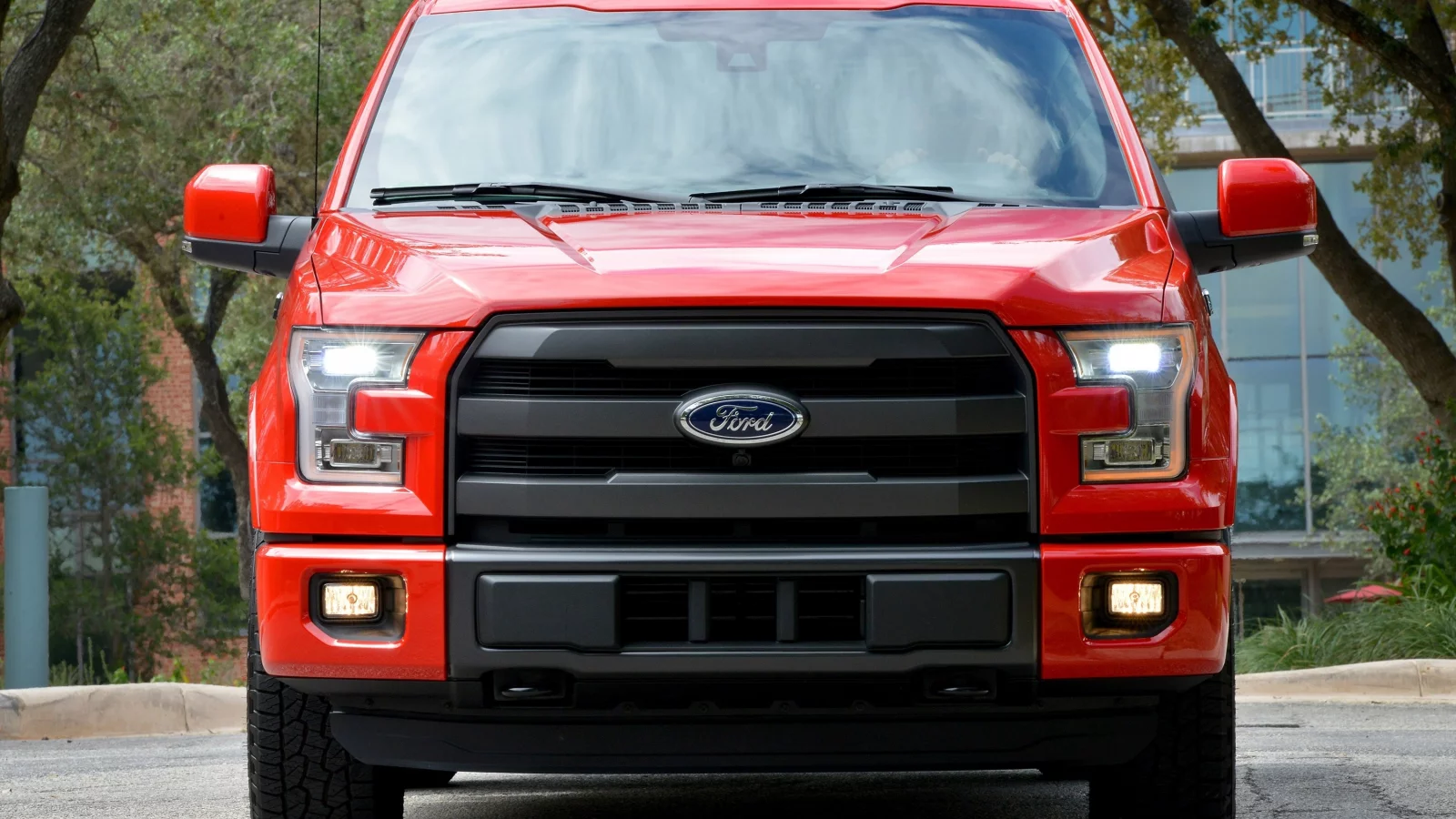 ford, supercrew, красный