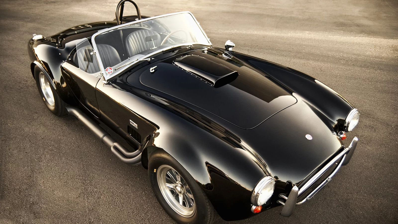 shelby, cobra, front, cabrio, black, classic, 427