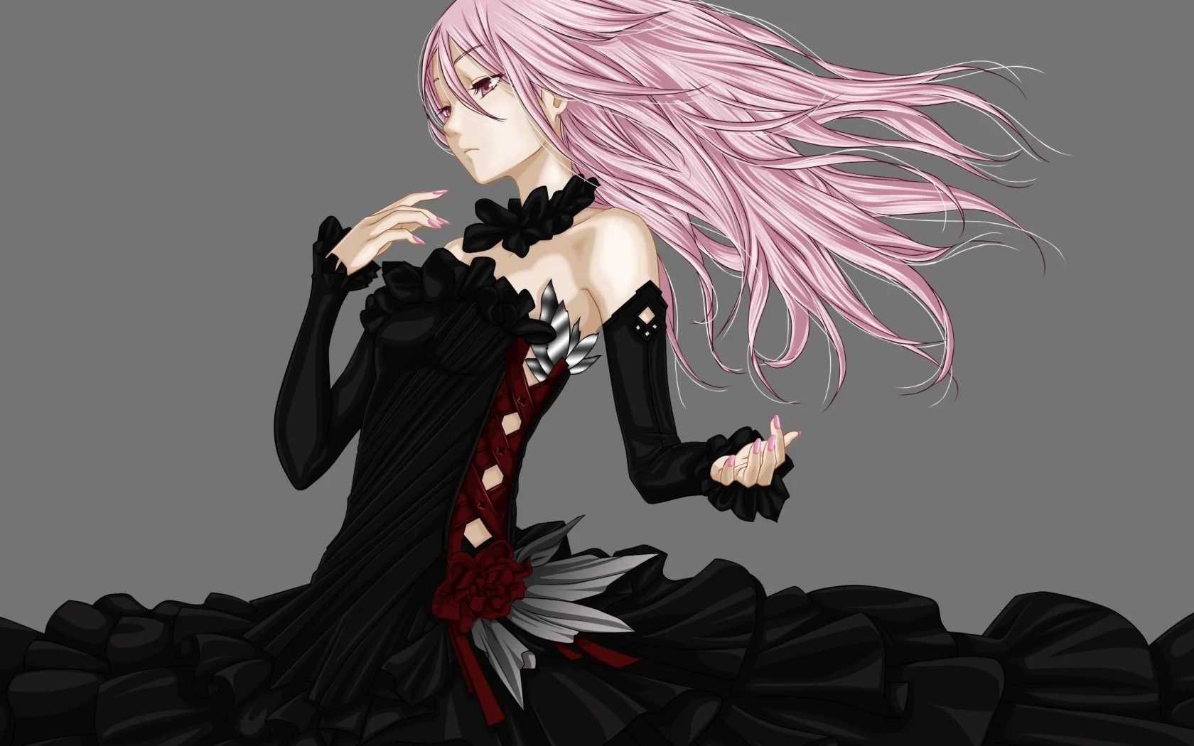 Guilty crown, Инори, Inori, корона вины, платье