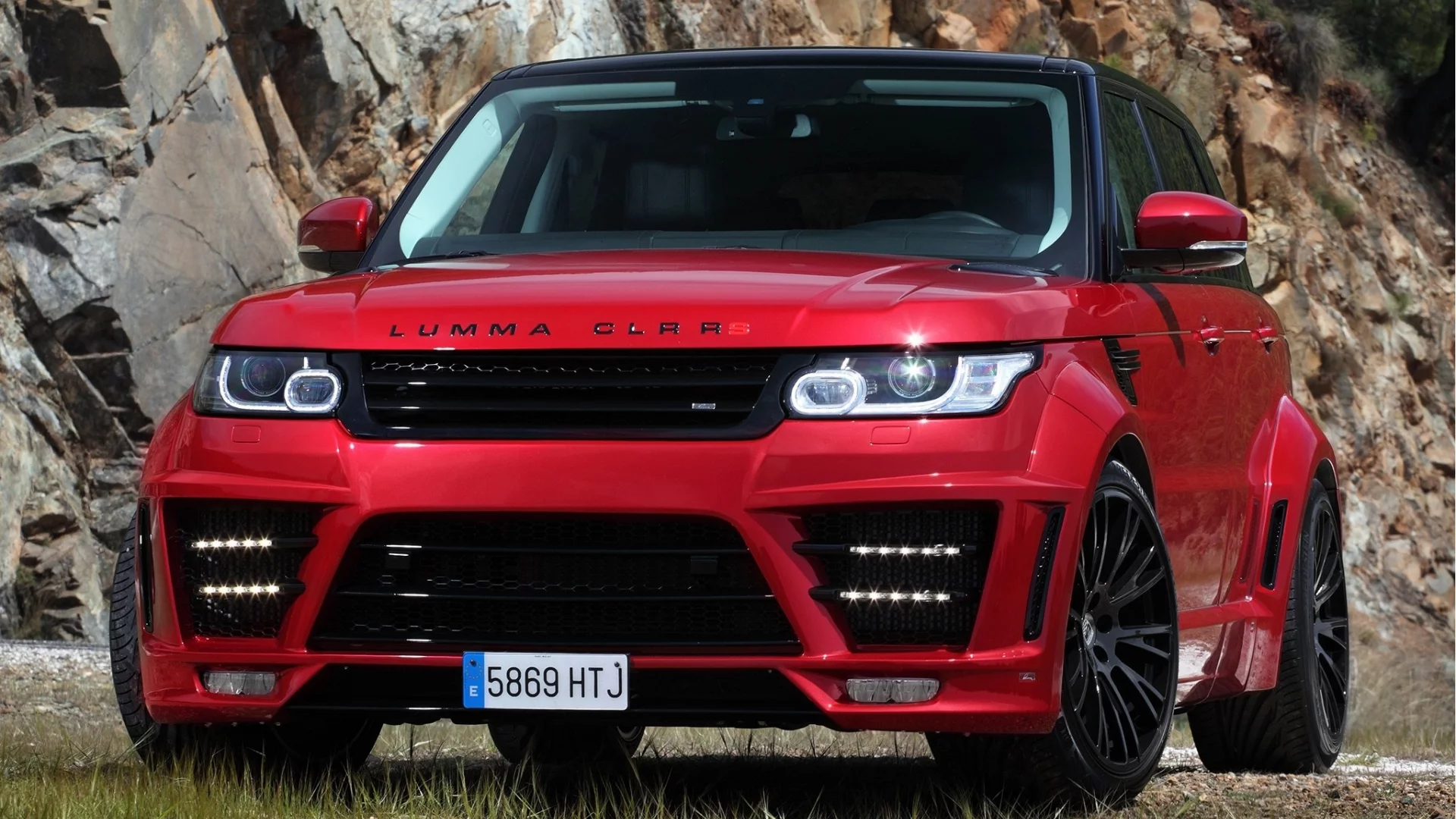 range rover, clr, rs, lumma, design, красный