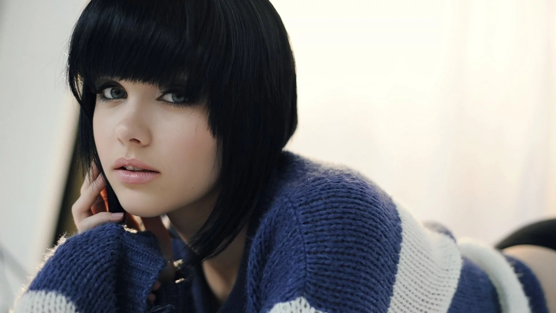 взгляд, mellisa clarke, губы, брюнетка