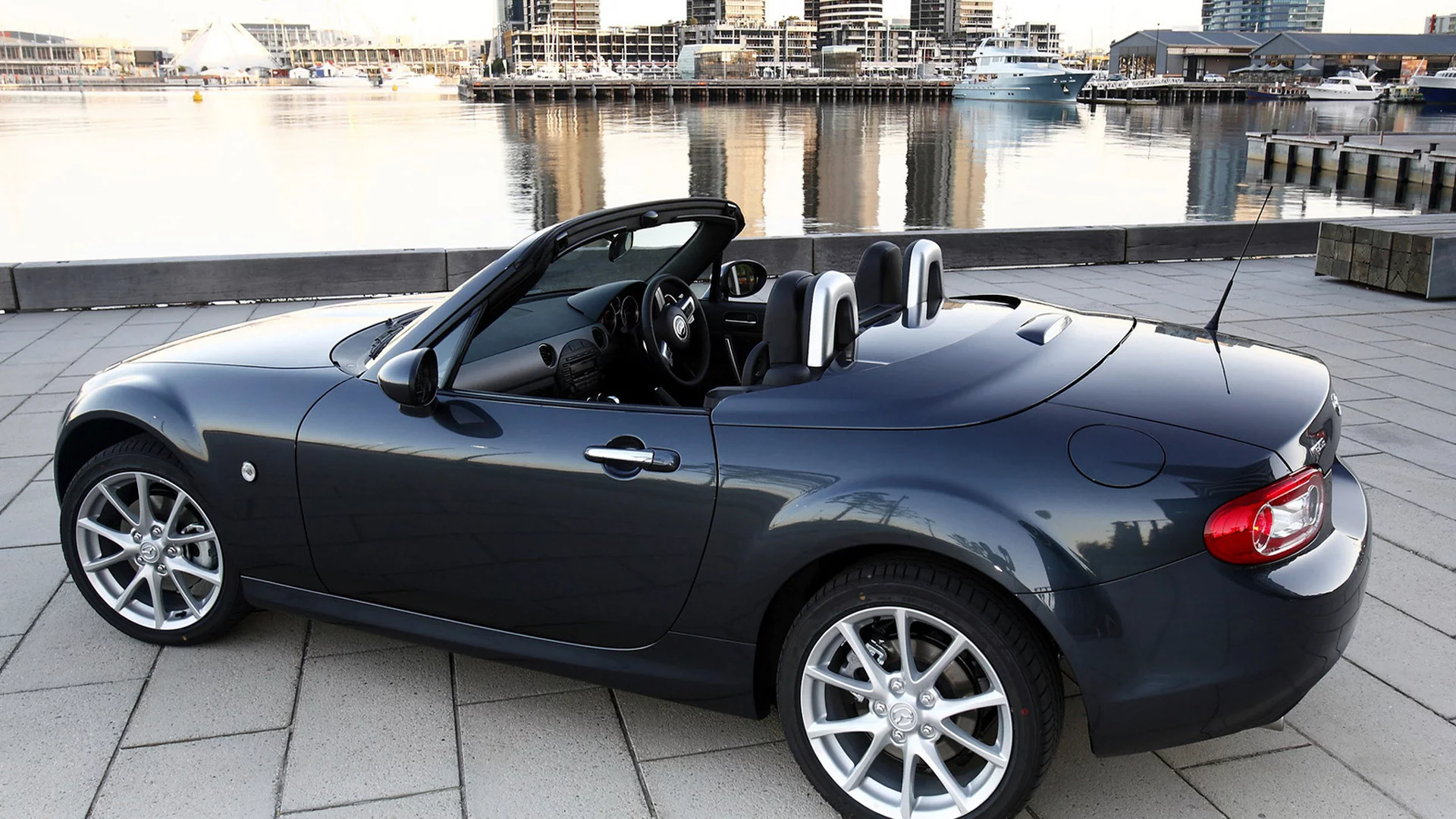 Вид, город, площадка, mazda MX 5