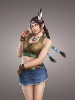 косички, девушка, теккен, индеец, tekken, индианка