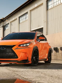 Lexus, тюнинг, оранж