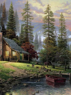 Картина, Томас Кинкейд, пейзаж.