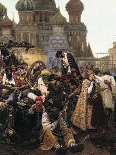 В.И.Суриков, картина, холст, масло, утро стрелецкой казни.