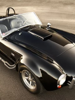 shelby, cobra, front, cabrio, black, classic, 427