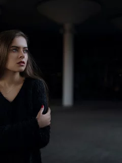 Катя, портрет, свитер, Россия, Георгий Чернядьев