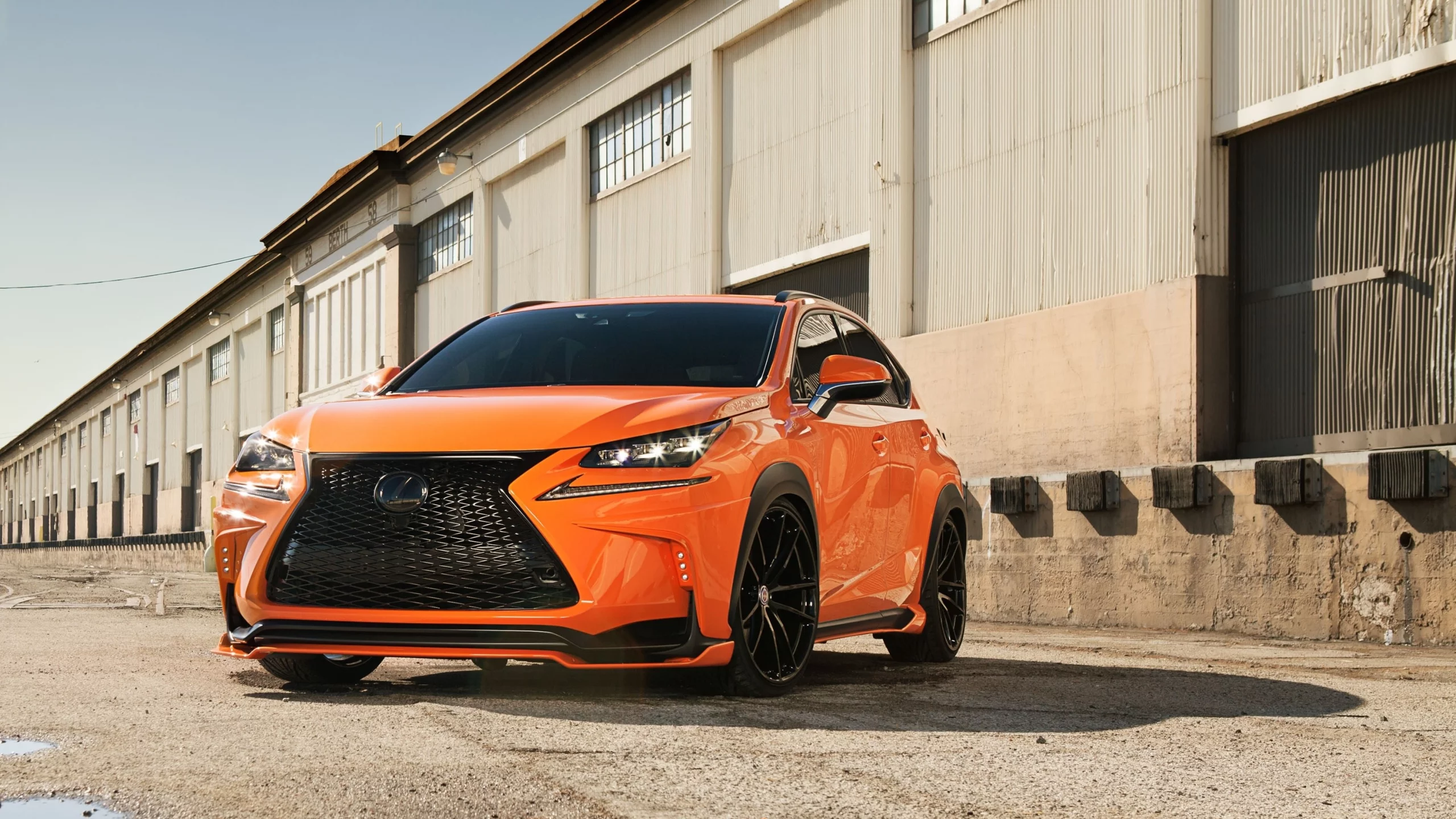 Lexus, тюнинг, оранж