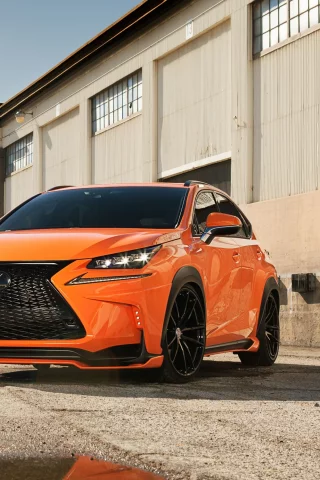 Lexus, тюнинг, оранж
