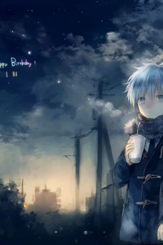 аниме, баскетбол куроко, арт, kuroko tetsuya, kuroko no basket, onineko