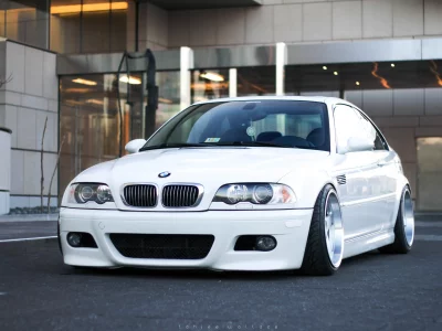 white, тюнинг, stance, белая, m3, диски, bmw, e46