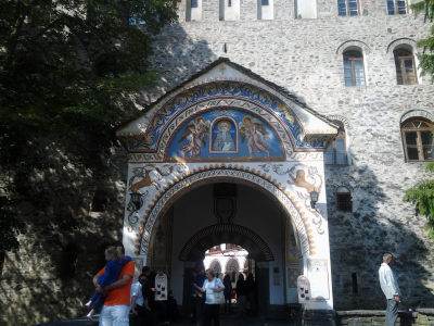 Рильский монастырь, монастырь святого Иоанна Рыльского, Рила, Болгария, монастырь, ворота, религия