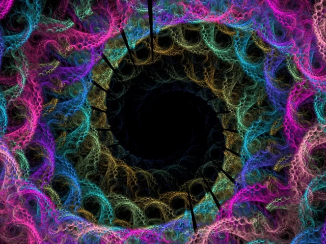 отверстия, кружева, спираль, ярко, вязка, цвет