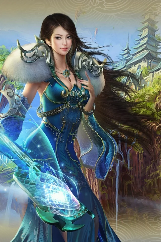 девушка, музыка, игра, Zhu Xian 3