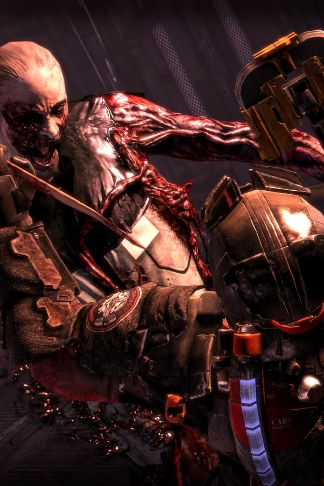 айзек кларк, схватка, dead space 3 , некроморф