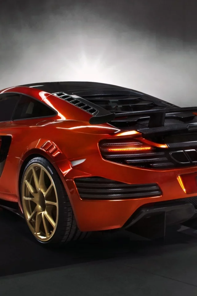макларен, mp4-12c, суперкар, оранжевый, mclaren, mansory
