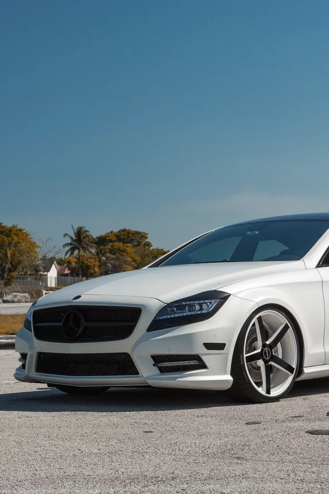 тюнинг, мат, mercedes, белый, cls 550