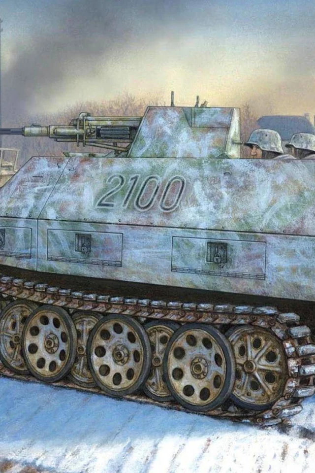 sd kfz 251 17 ausf d, самоходная зенитная установка, flak 38