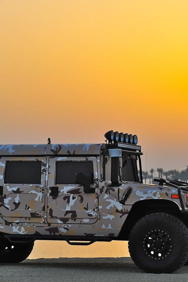 Hummer, H1, закат