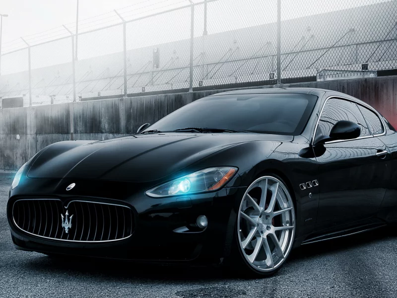 maserati granturismo, мазерати, гран туризмо, черный, машина, авто