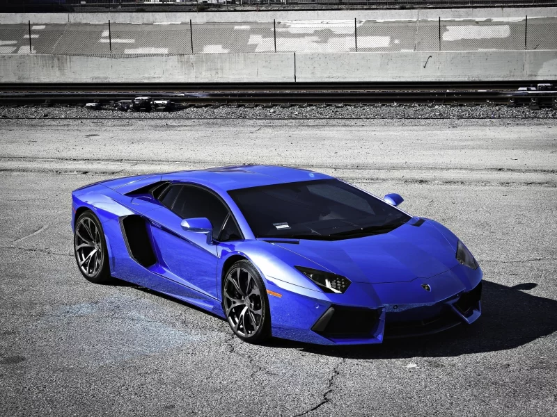 lp700-4, ламборгини, тень, aventador, lamborghini, blue, синий