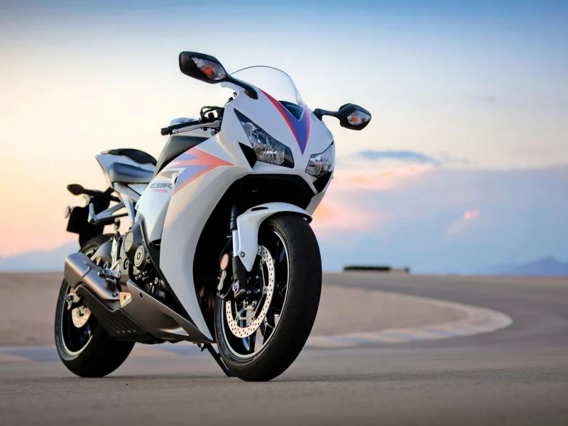 Honda CBR1000RR, мотоцикл, дорога, небо