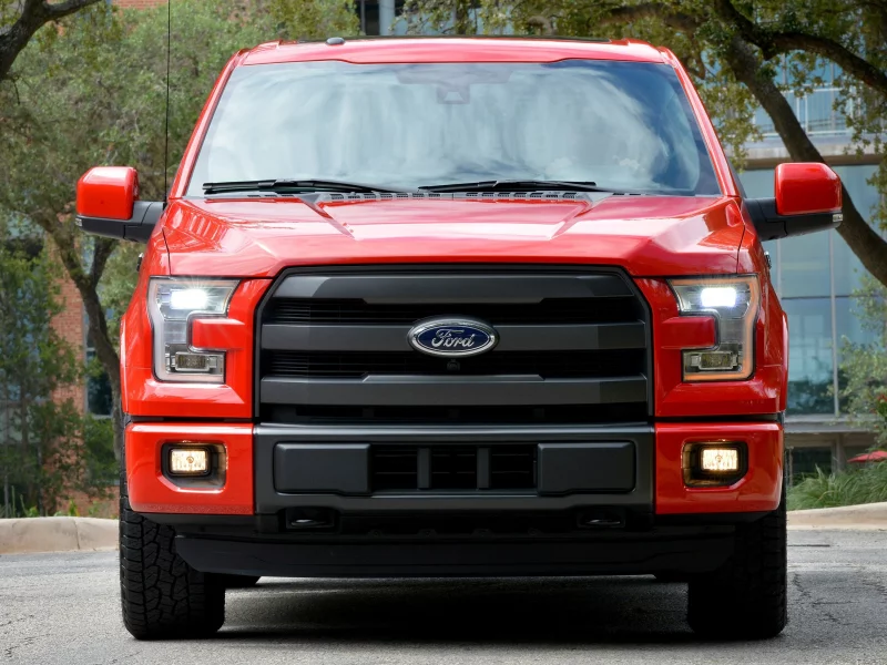ford, supercrew, красный