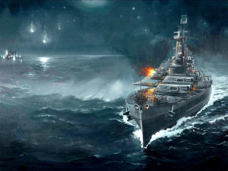  гуадалканал, морской бой, 14 ноября 1942 года, ночь, арт
