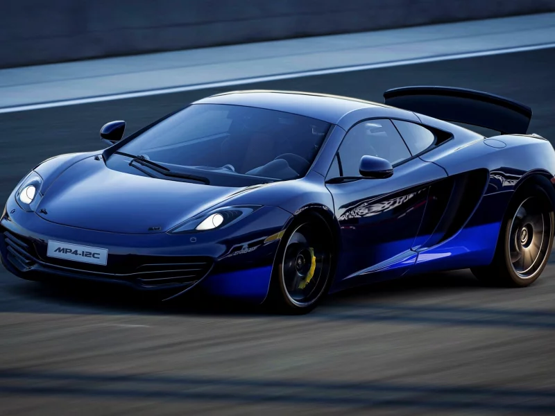 Blue Mclaren, MP4-12C, авто