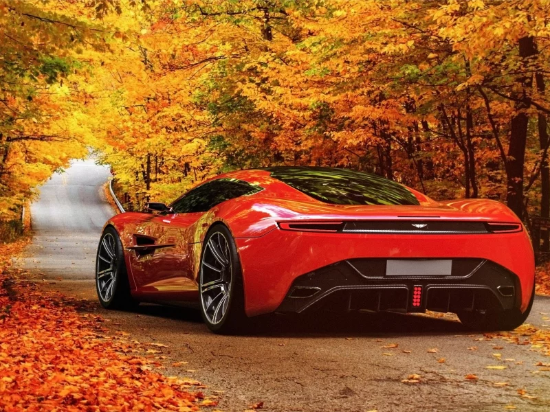 живописные, концепт-кар, дорога, aston martin dbc, авто