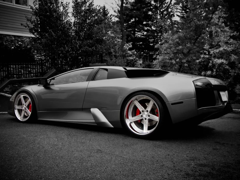 черно-белое, Lamborghini, литье