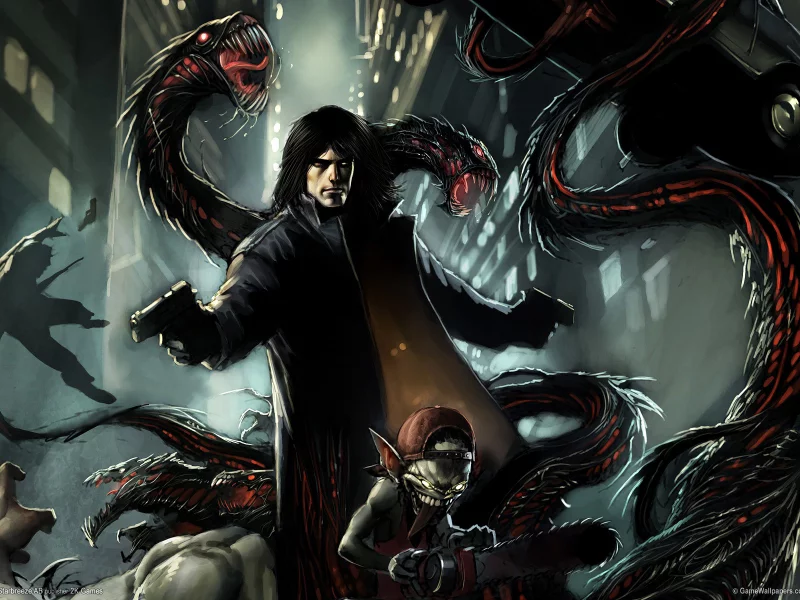 The Darkness 2, Джеки, тьма, Jackie, dark, бес, пистолеты