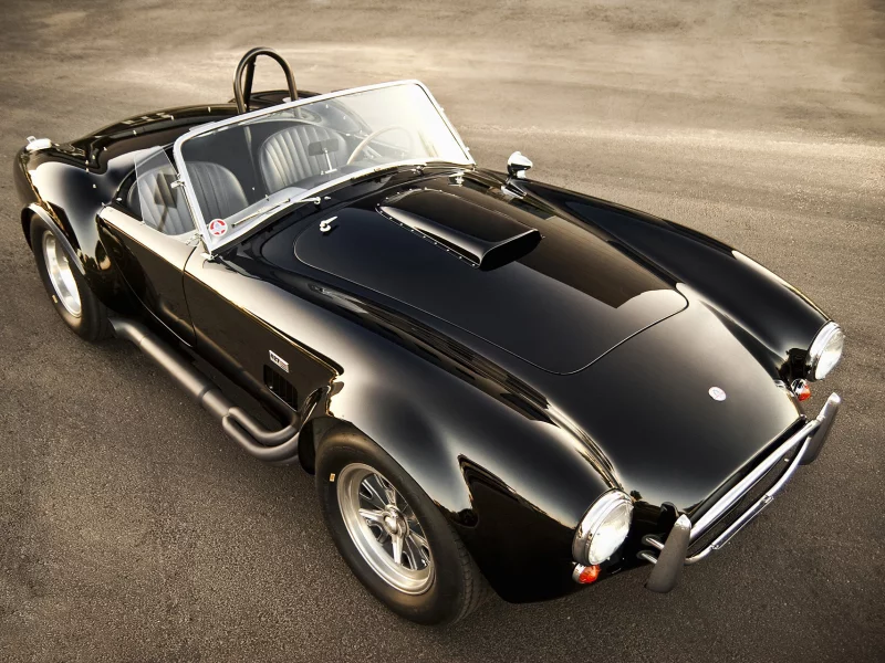 shelby, cobra, front, cabrio, black, classic, 427