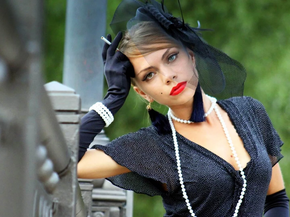 платье, шляпа, девушка