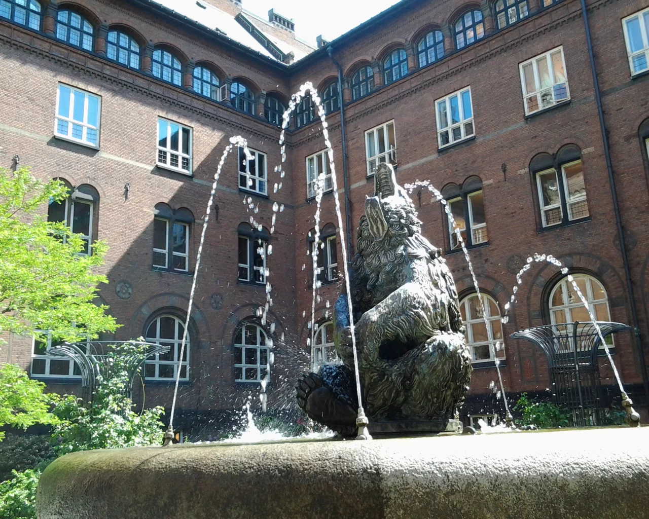 Kongeriget Danmark, Kobenhavn, Королевство Дания, Дания, Копенгаген, фонтан