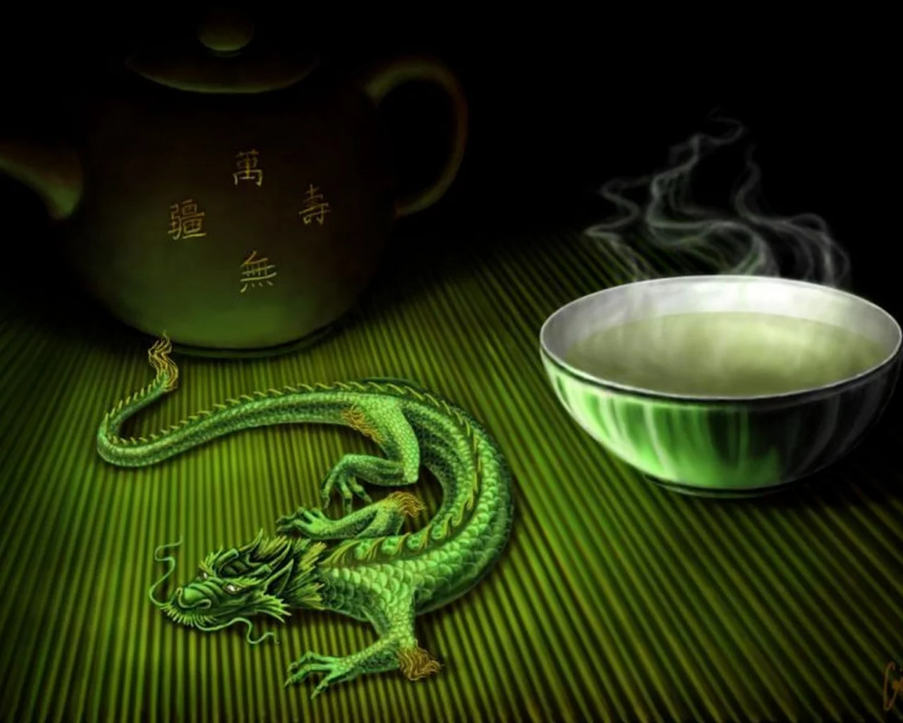 чай, ящерица, зелёный