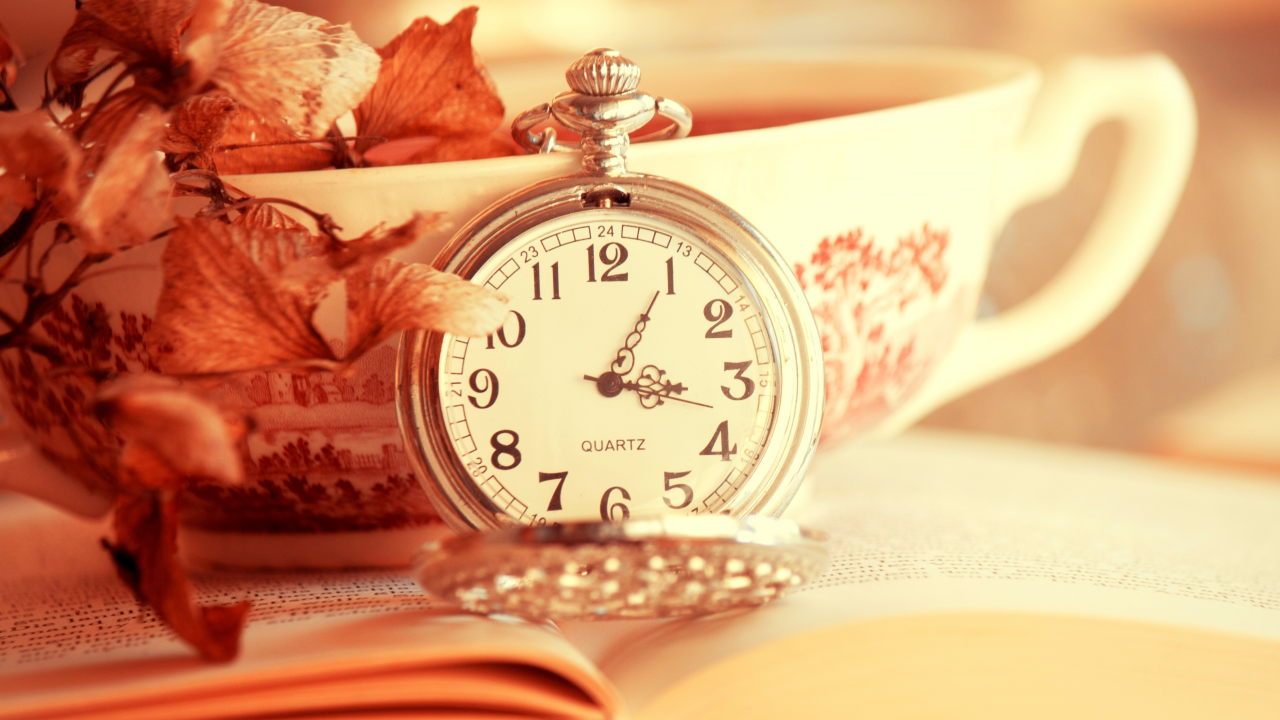 часы, dial, книга, leaves, clock, время, book, time, циферблат, cup