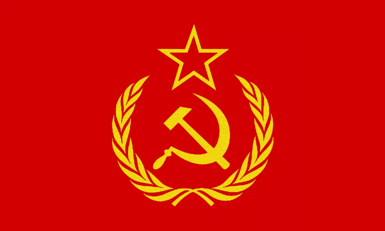 серп, звезда, эмблема, молот, флаг, колосья