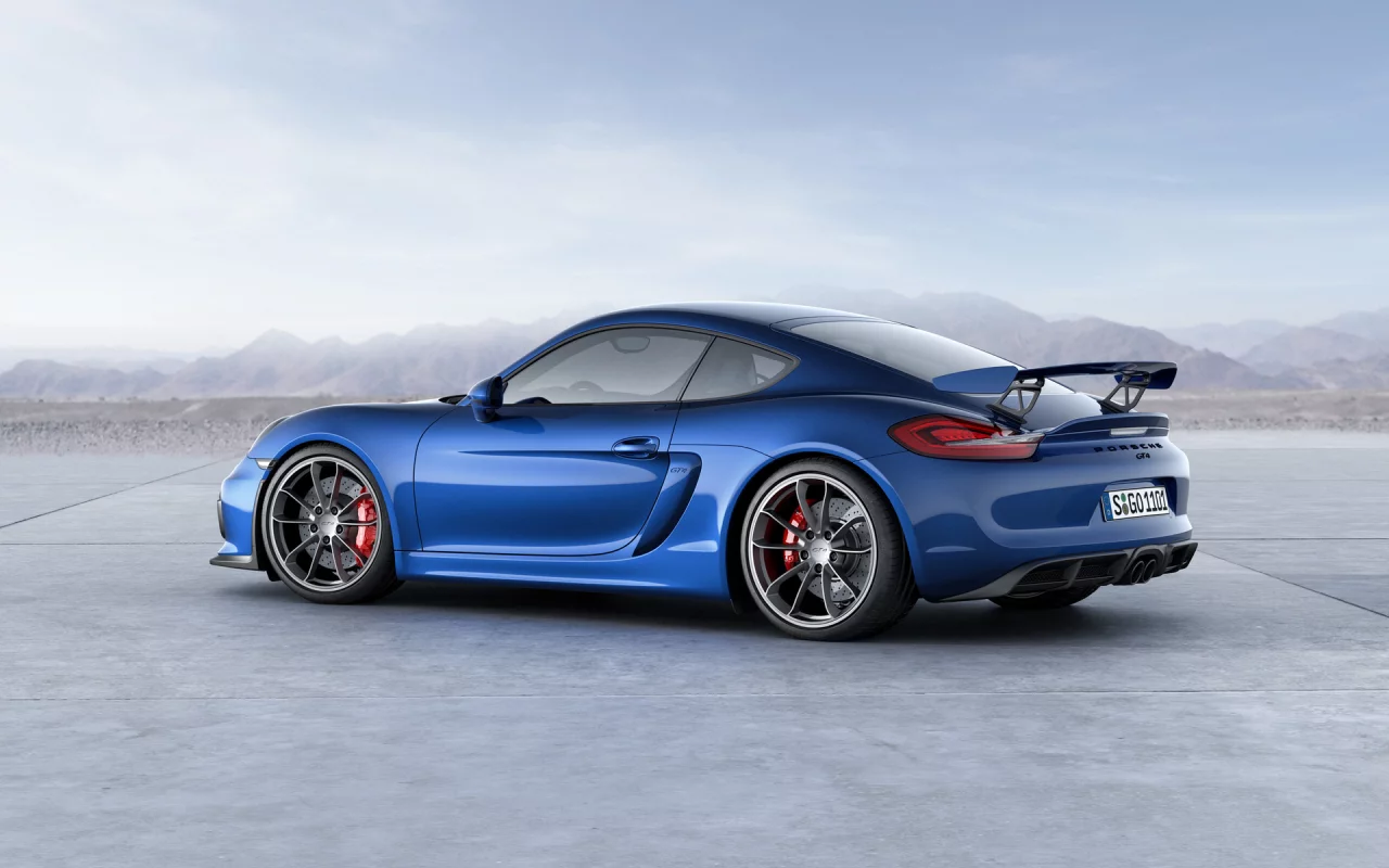 порше, porsche, синий, gt4, cayman, кайман