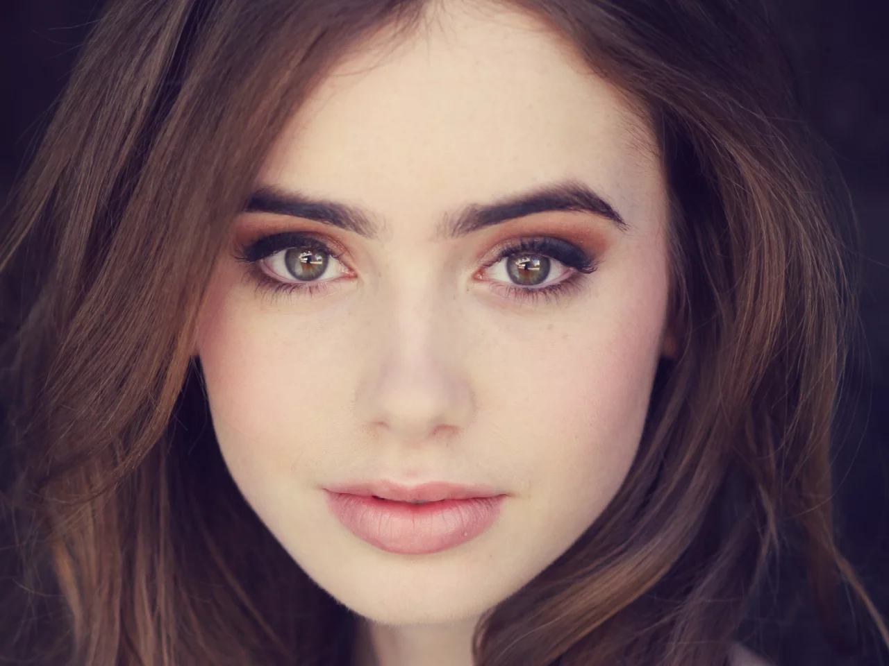 лицо, фото, face, взгляд, лили коллинз, lily collins, глаза