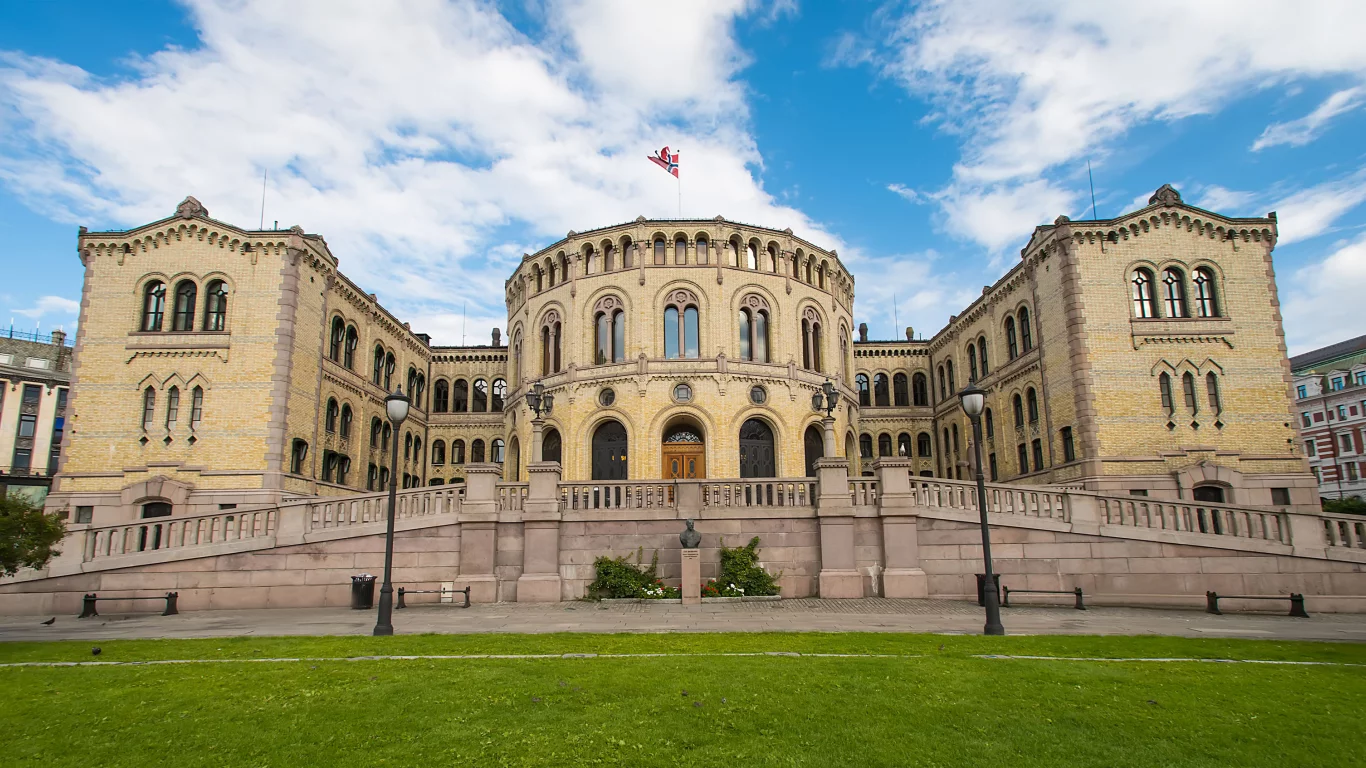 Стортинг, Осло, Норвегия, парламент Норвегии, парламент
