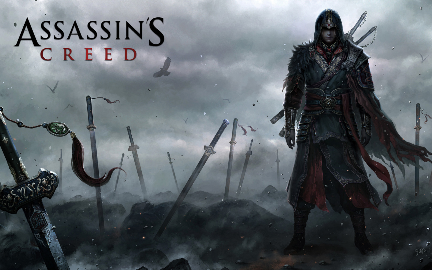 война, мечи, видеоигра, ассасин, assassins creed, the aftermath
