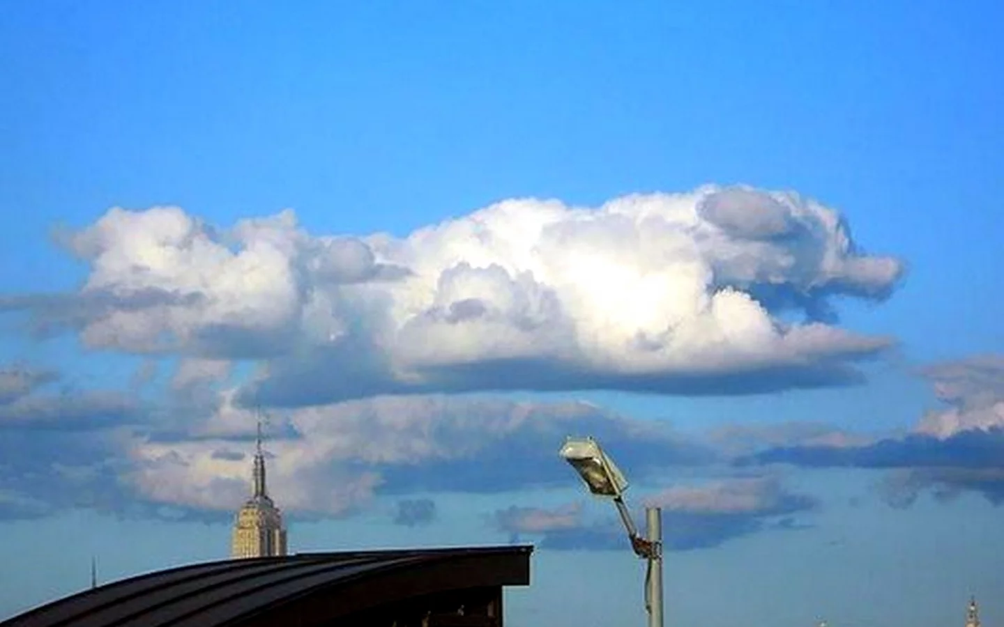 облака, город