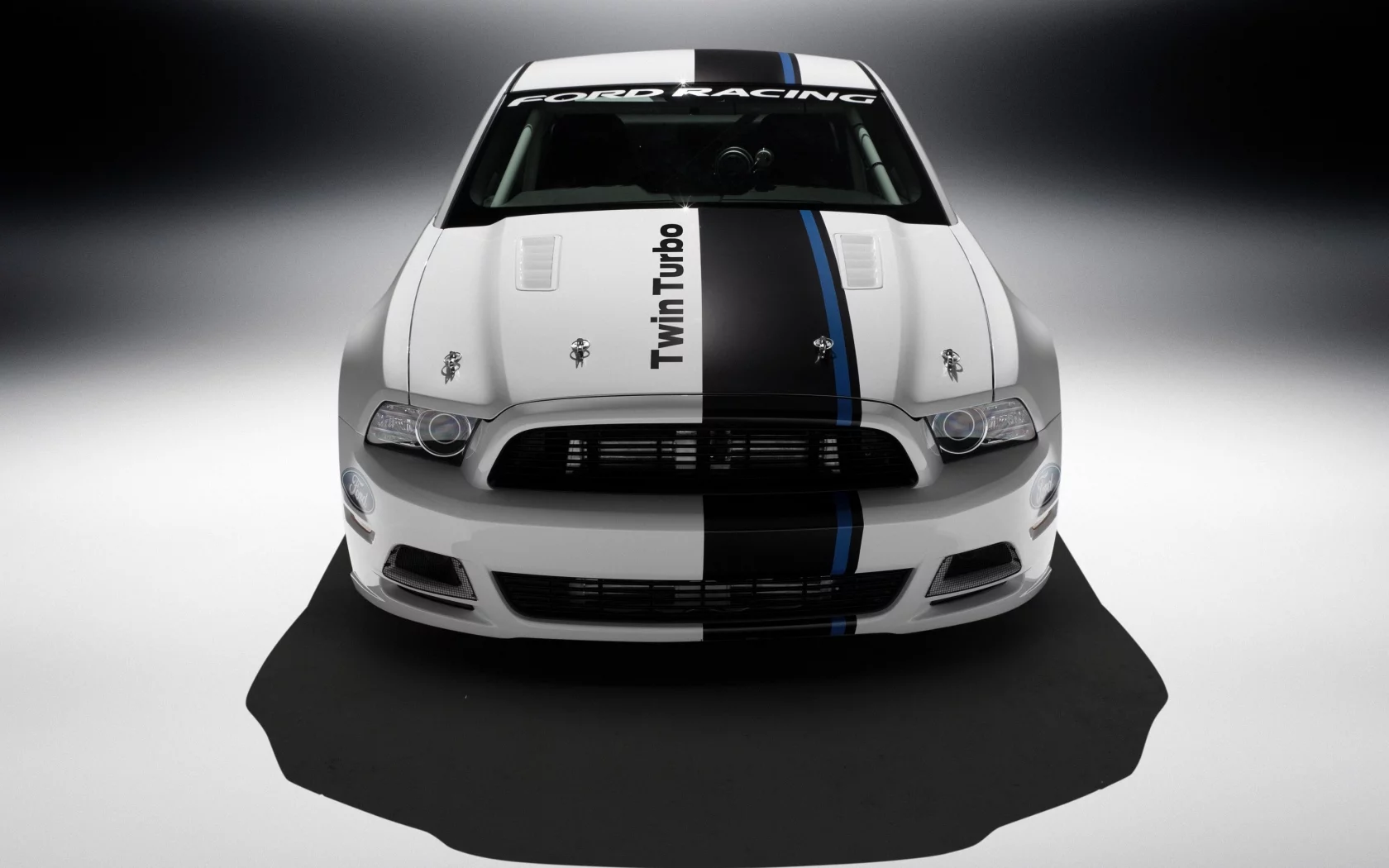 mustang, передок, белый, turbo, cobra, ford