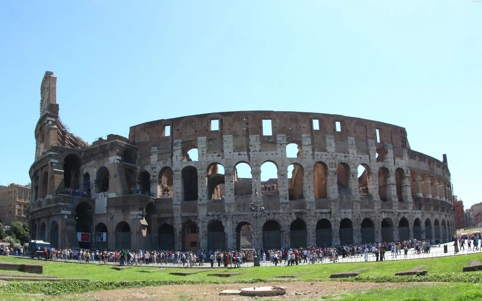 Колизей, Рим, Италия, Лацио, город, амфитеатр, площадь, архитектура, Colosseus, Italia, Roma, Lazio