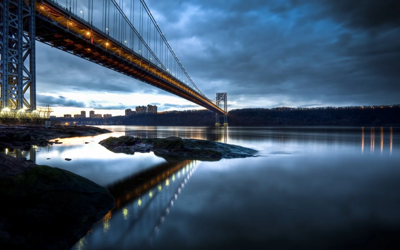 hudson river, manhattan, new jersey, george washington bridge